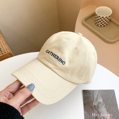 Simple retro alphabet baseball cap