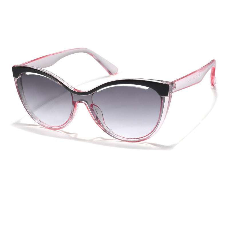 6 color fashion candy color trend street cat-eye hollow sunglasses