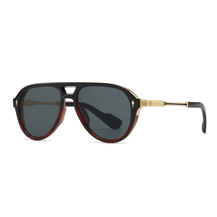 Vintage Double Girder Square Sunglasses