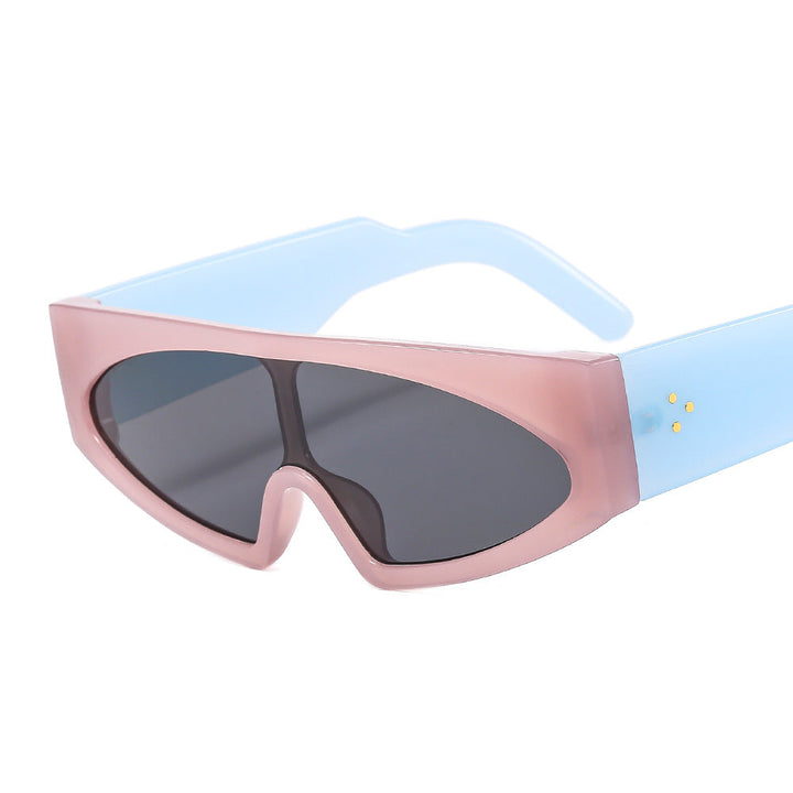 7 colors stylish one-piece punk style sunglasses