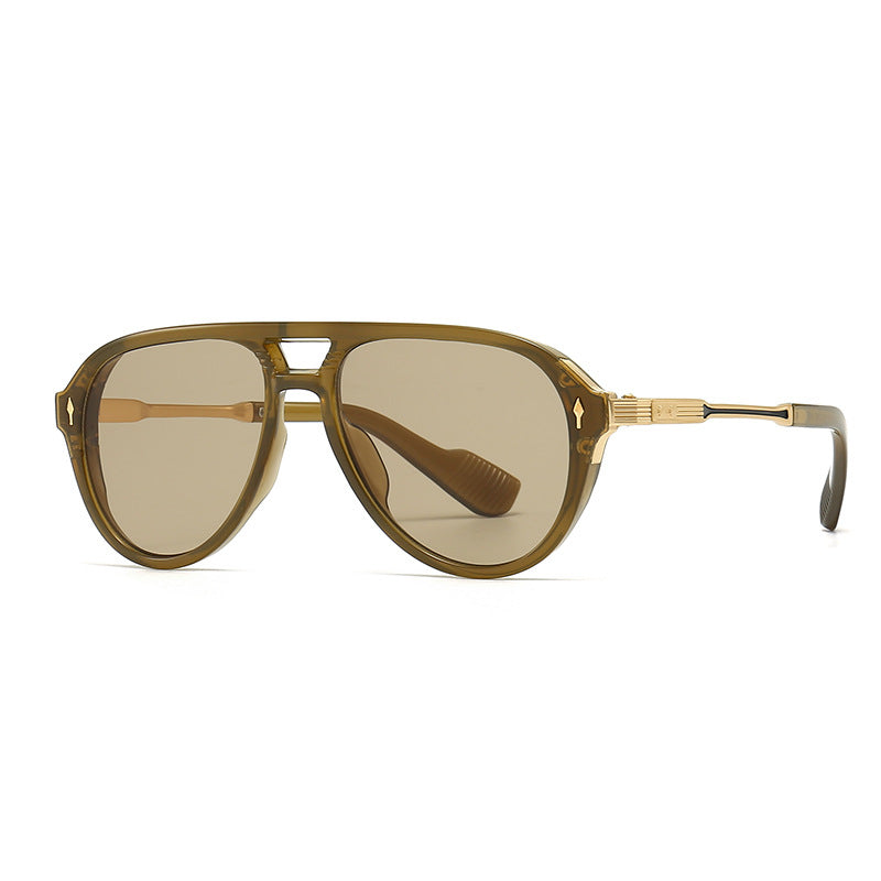 Vintage Double Girder Square Sunglasses